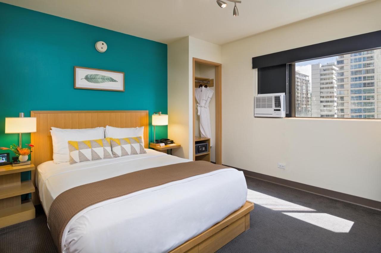 Zimmer mit Queensize-Bett und Meerblick
