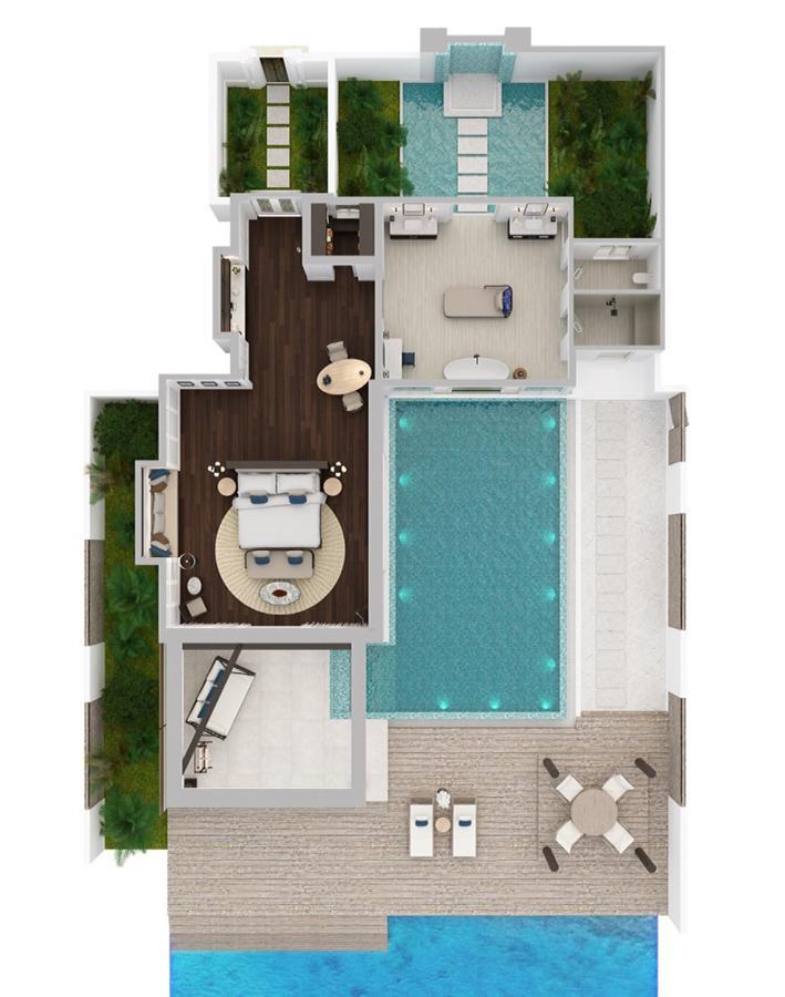 Casa Ocean con piscina y cabaña de playa privada