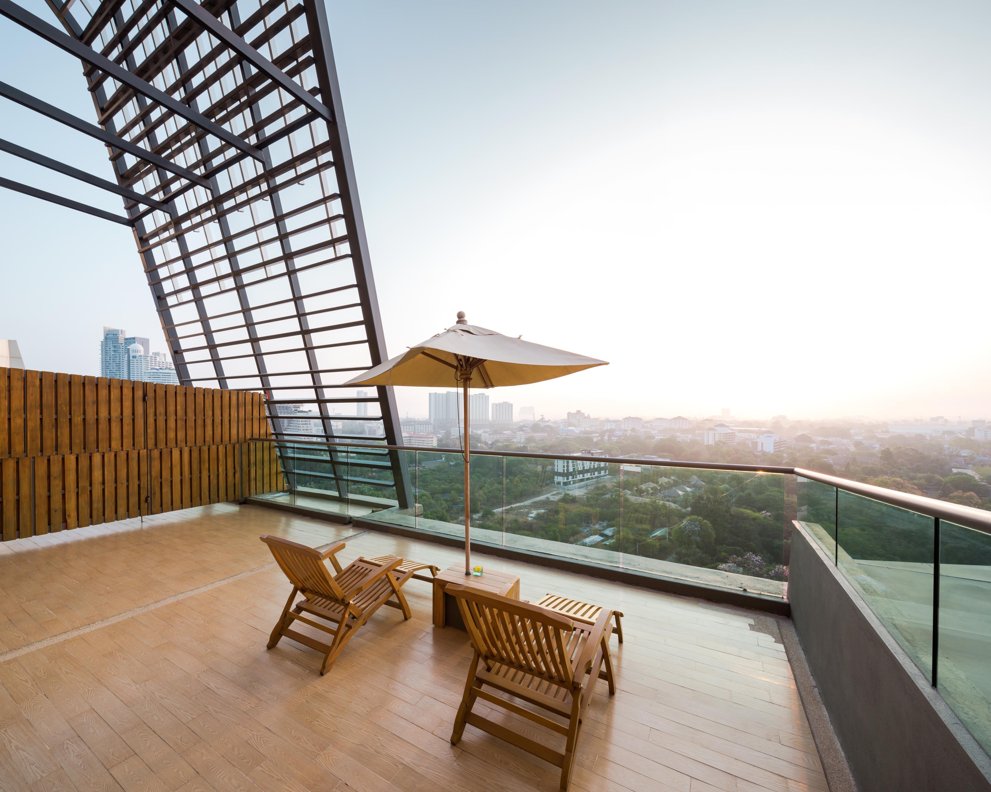 Deluxe Doppelzimmer mit Terrasse und Meerblick