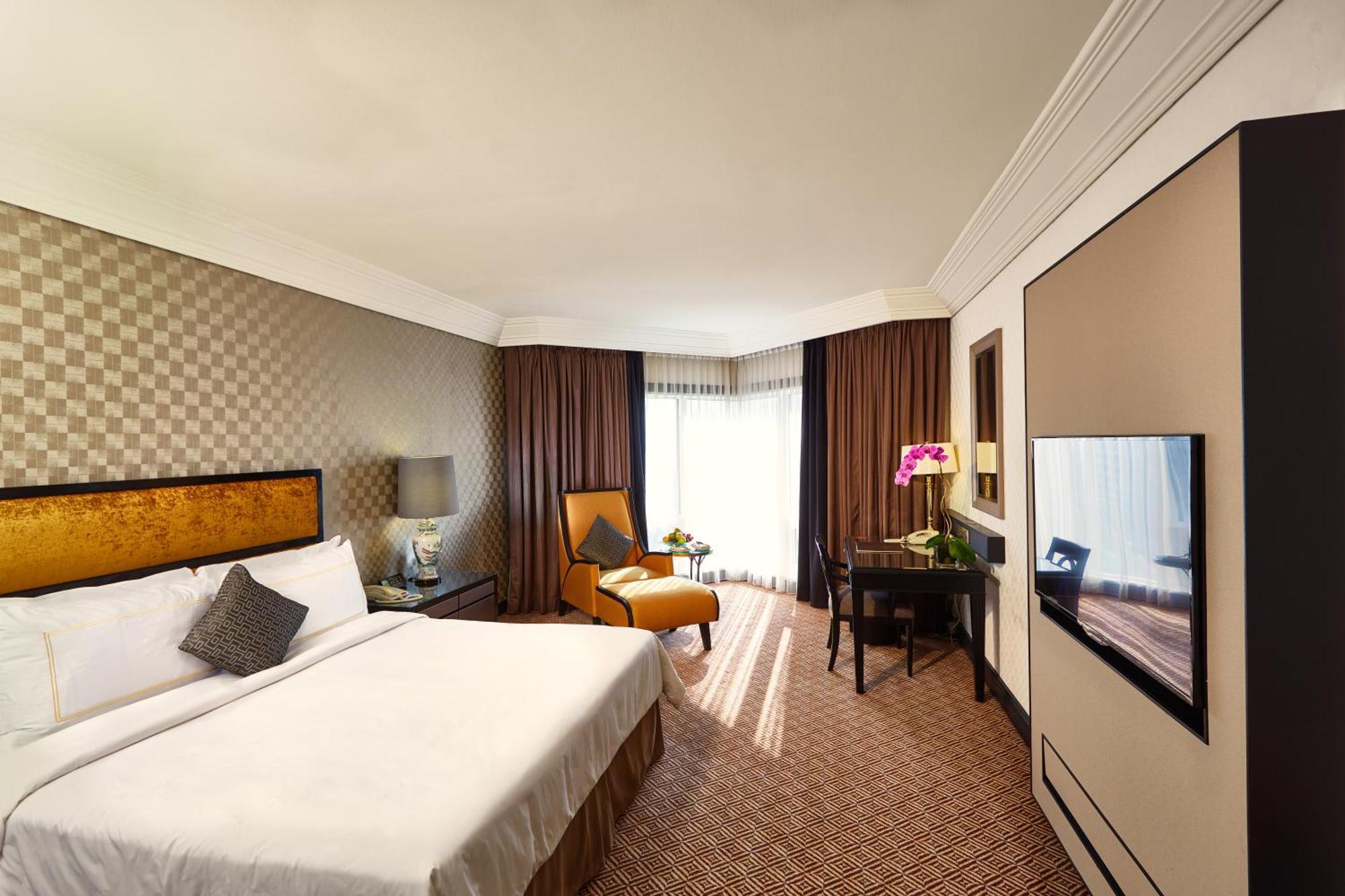 Deluxe Kamer met 1 Kingsize Bed.