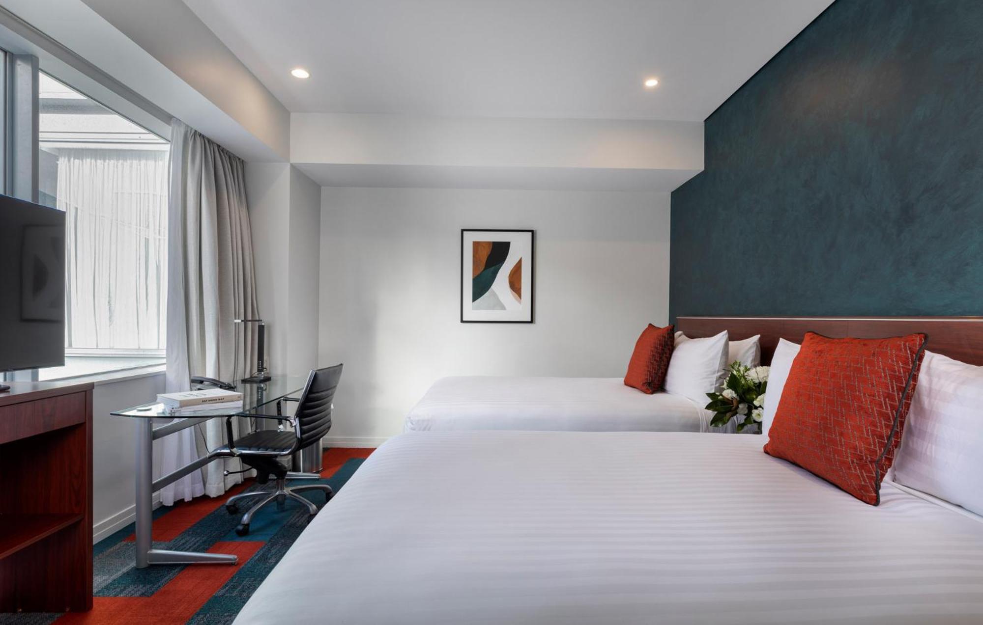 Deluxe Room Two Double Beds City View