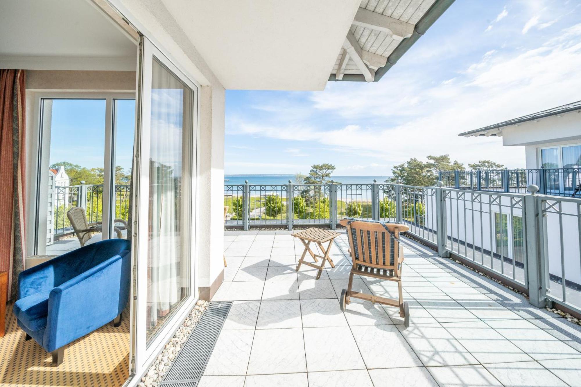 Baltic Deluxe Zimmer mit Dachterrasse und Meerblick