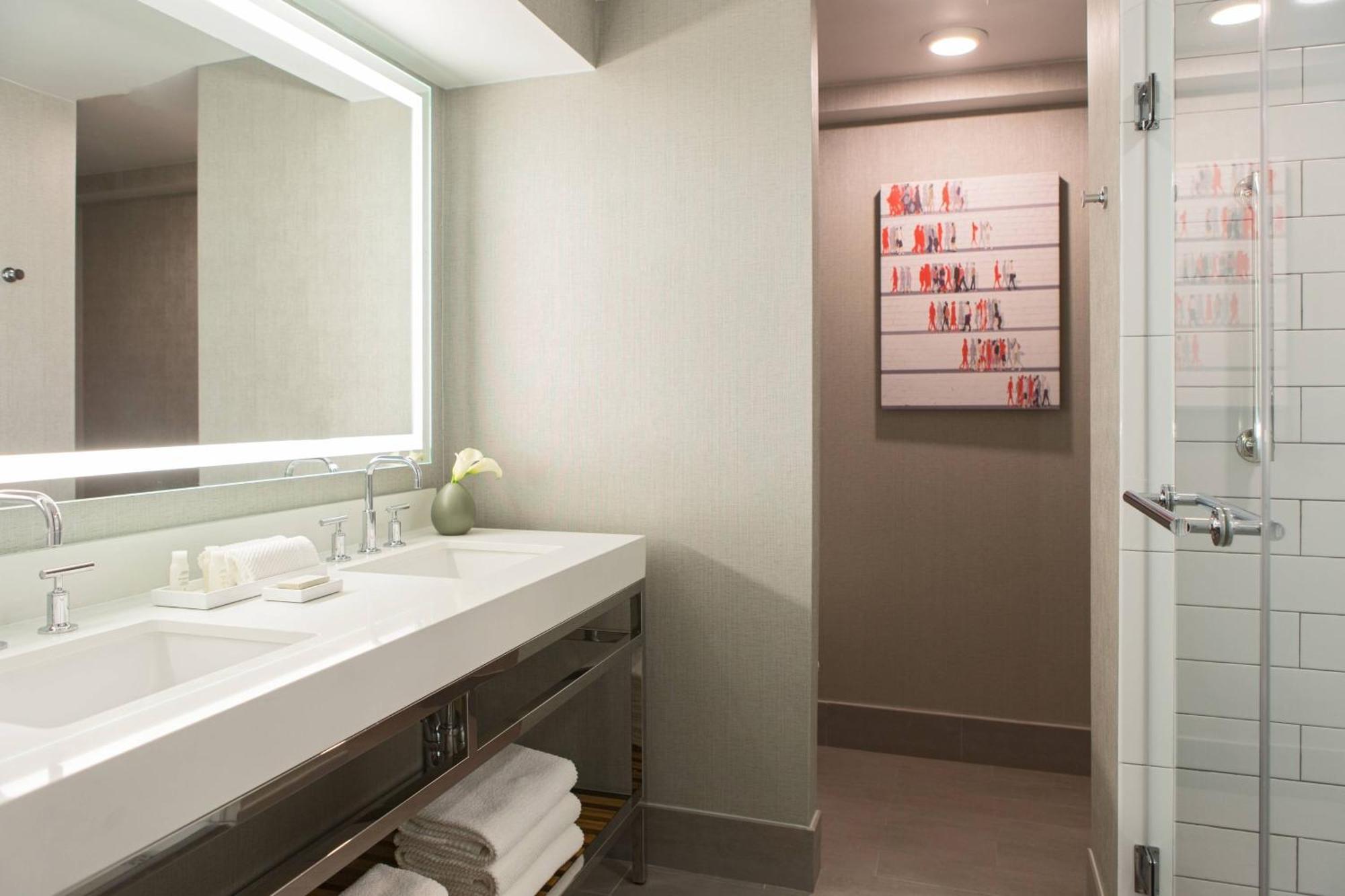 Riviere One-Bedroom King Suite with Chicago River View - Mobility Accessible with Roll-In Shower