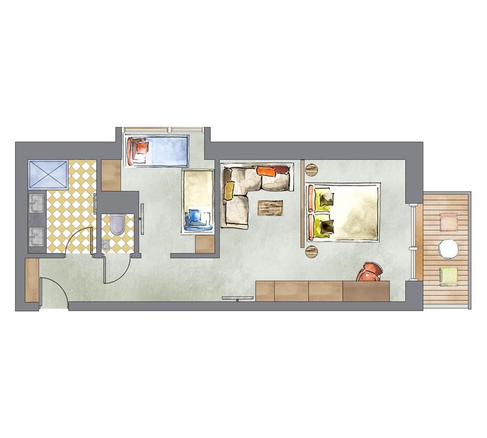 Family Room with Mountain View