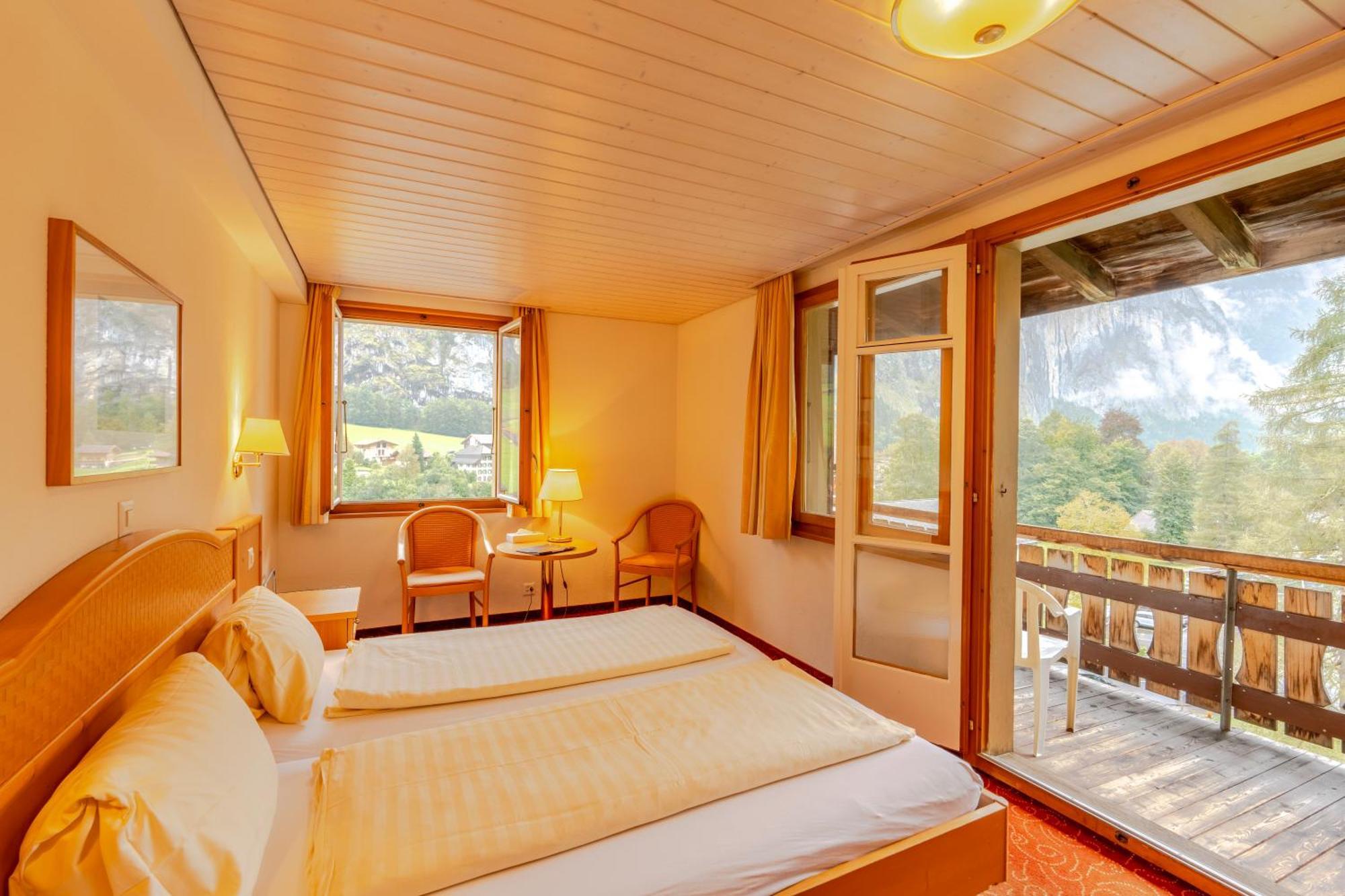 Double Room with Balcony and Waterfall View
