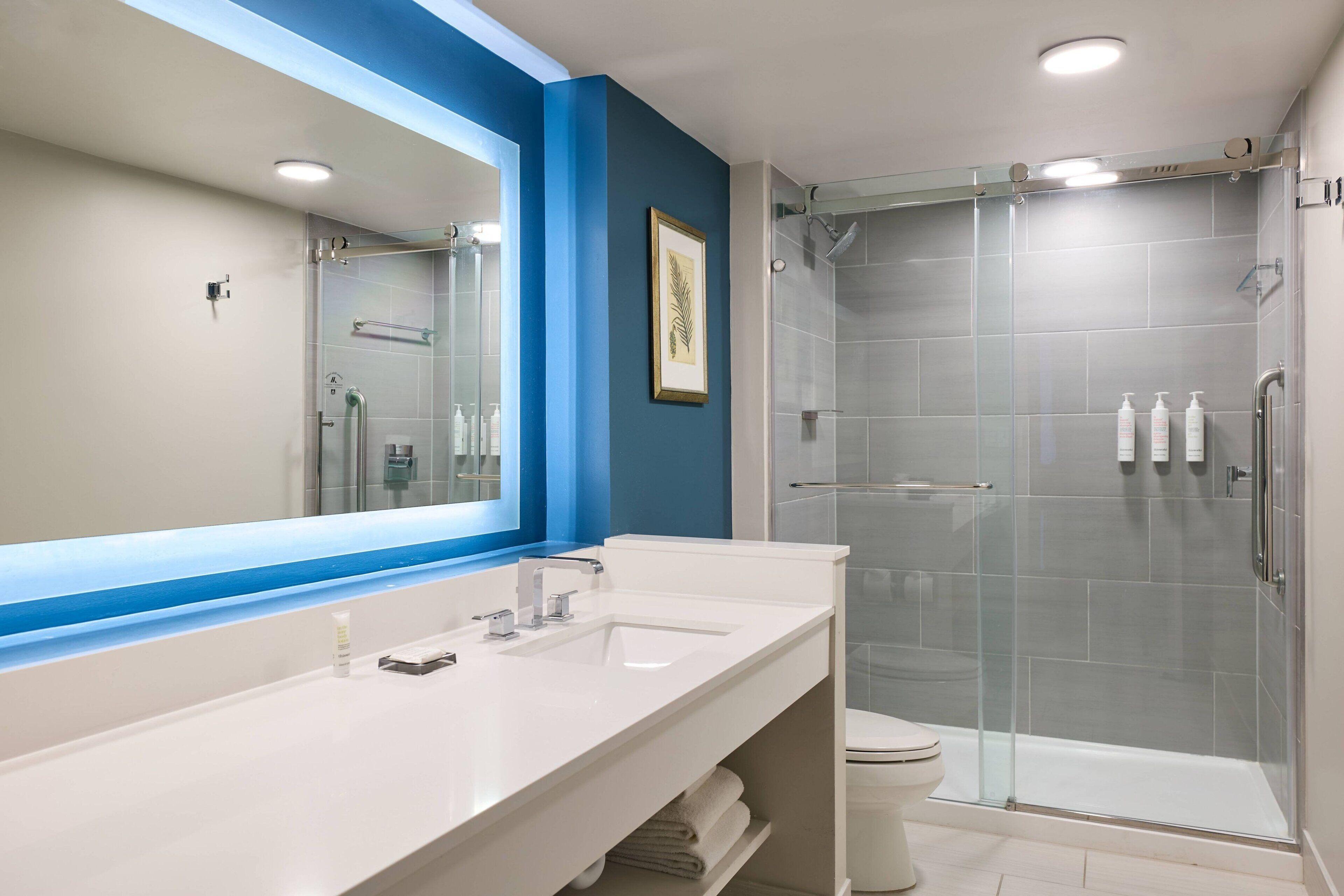 Guest room 1 King Water view Captiva Tower Balcony Mobility Accessible w or Roll Shower