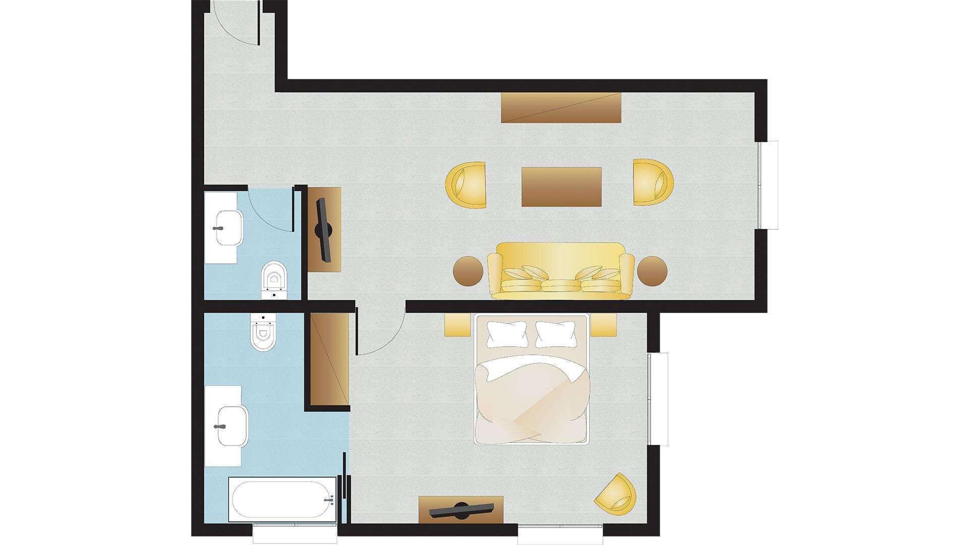 Executive Suite with Pool View
