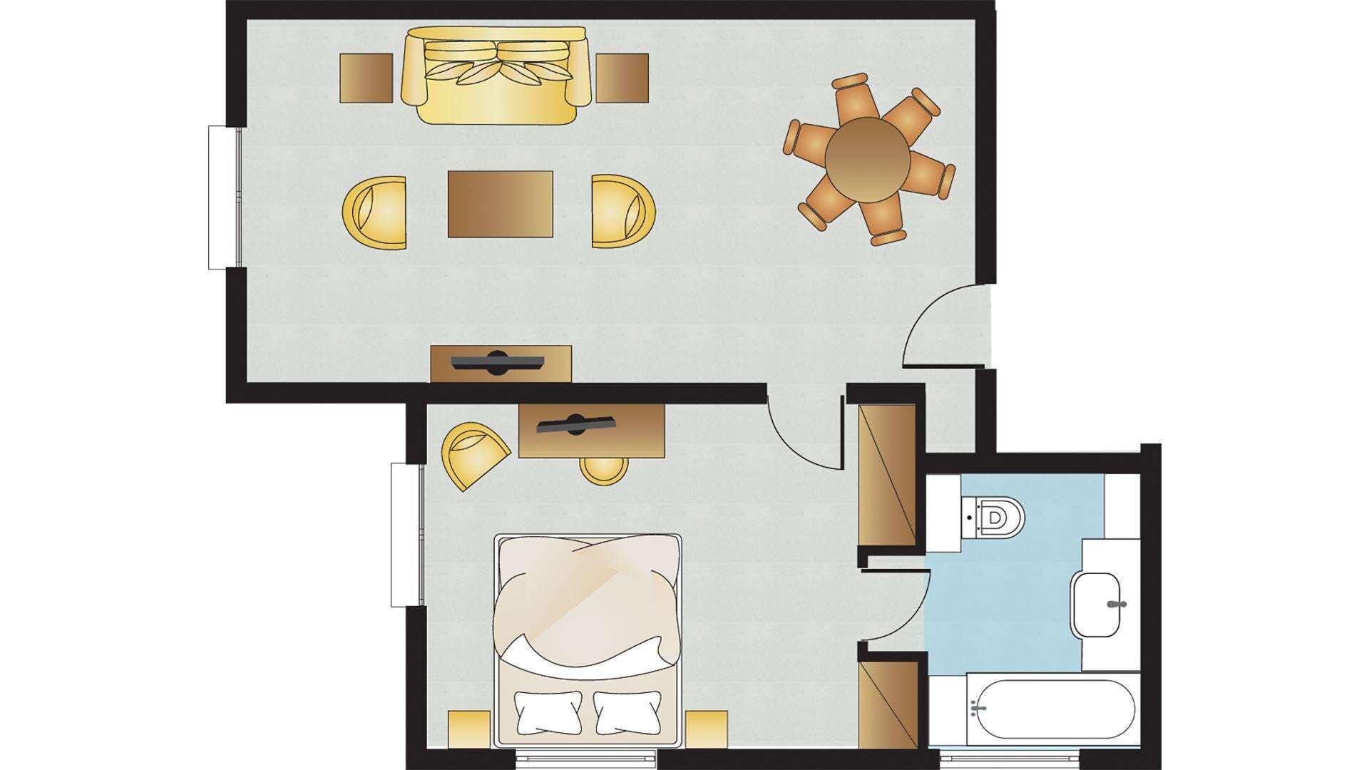 Executive Suite with Garden View