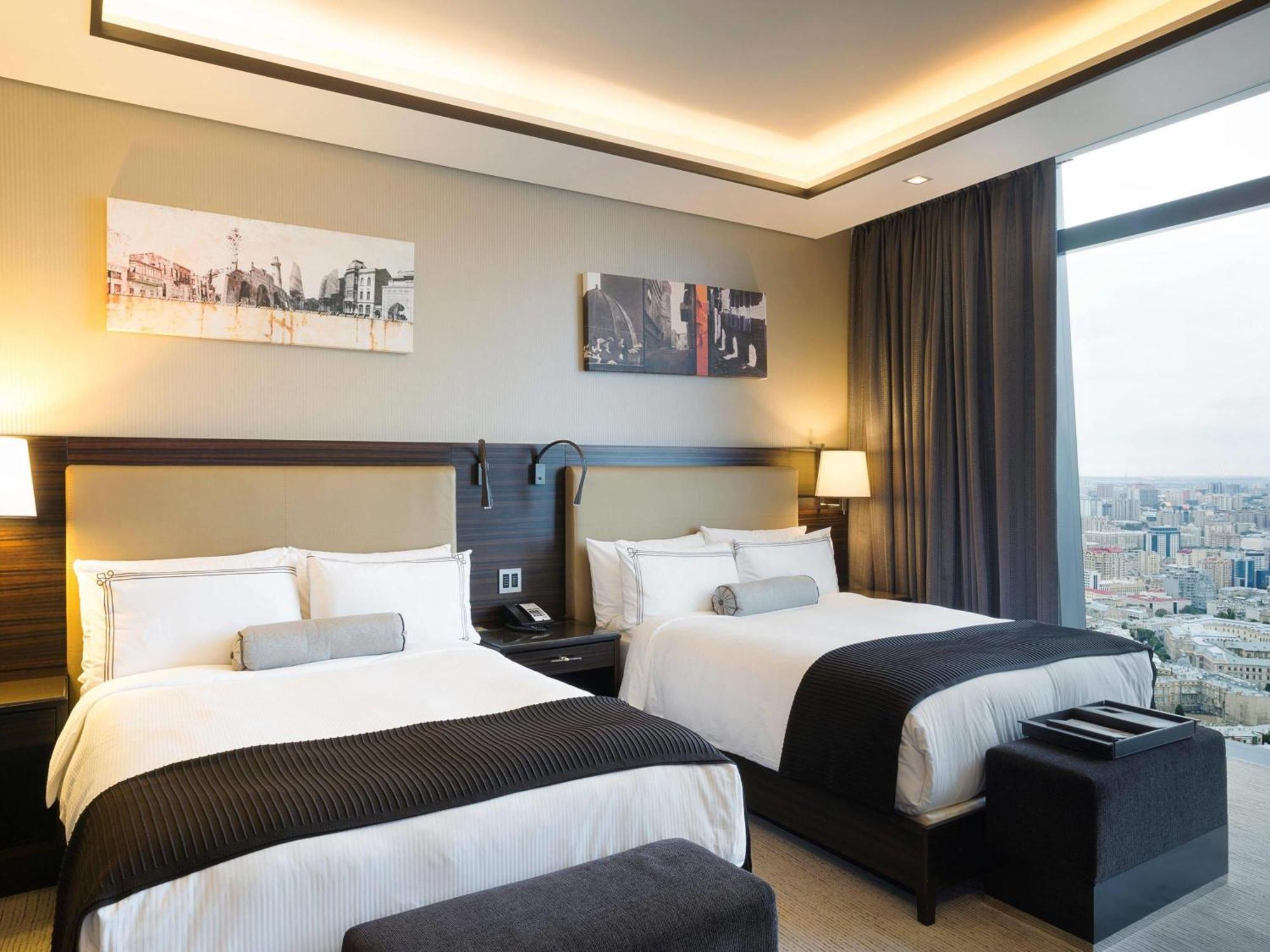 Chambre Lits Jumeaux de Luxe avec Vue sur la Ville
