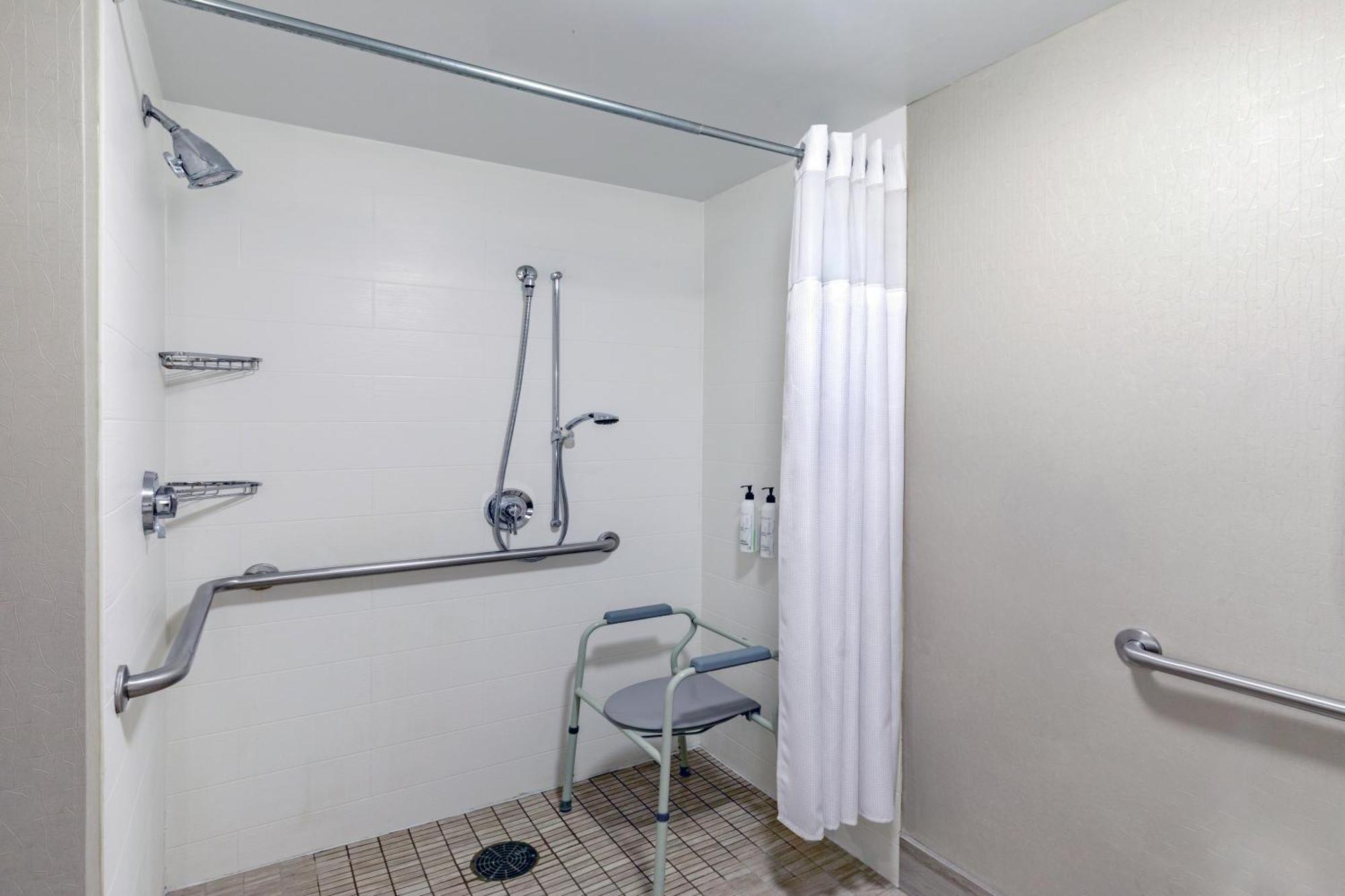 Queen Suite Two Queen Beds Roll Shower Trundle Sofa Mobility Access or Hearing Accessible