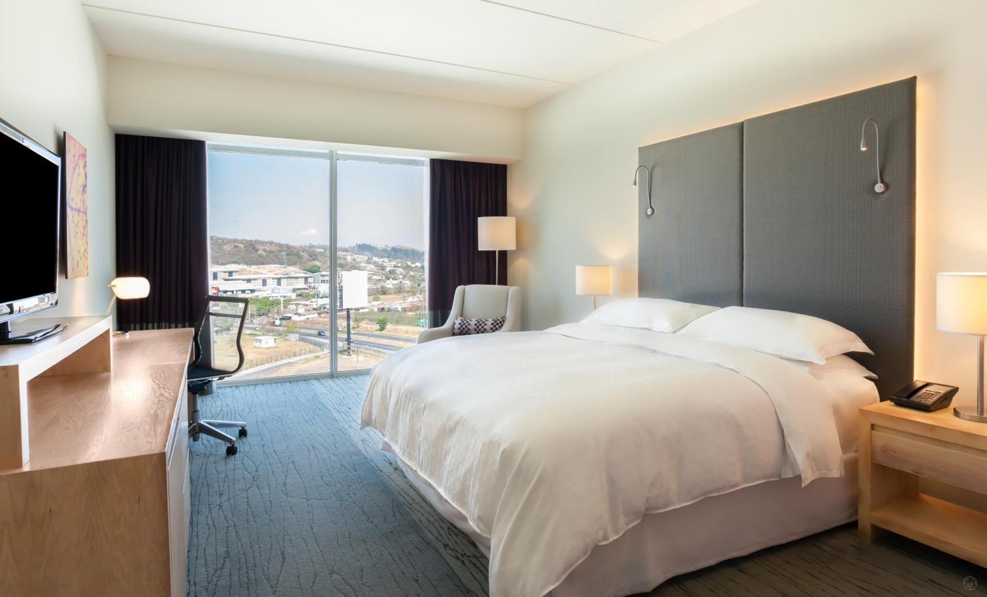 King Room with City View and Roll-In Shower - Mobility Accessible