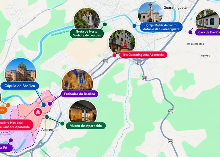 Ibis Guaratingueta Aparecida - Próximo ao Circuito da Fé e Santuário Frei Galvão